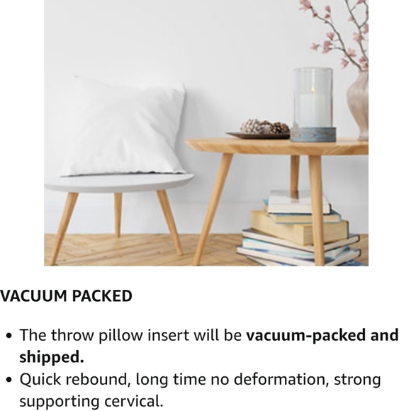 Aniobman Pillow inserts - set of 2- 20" x 20" - Picture 7 of 11